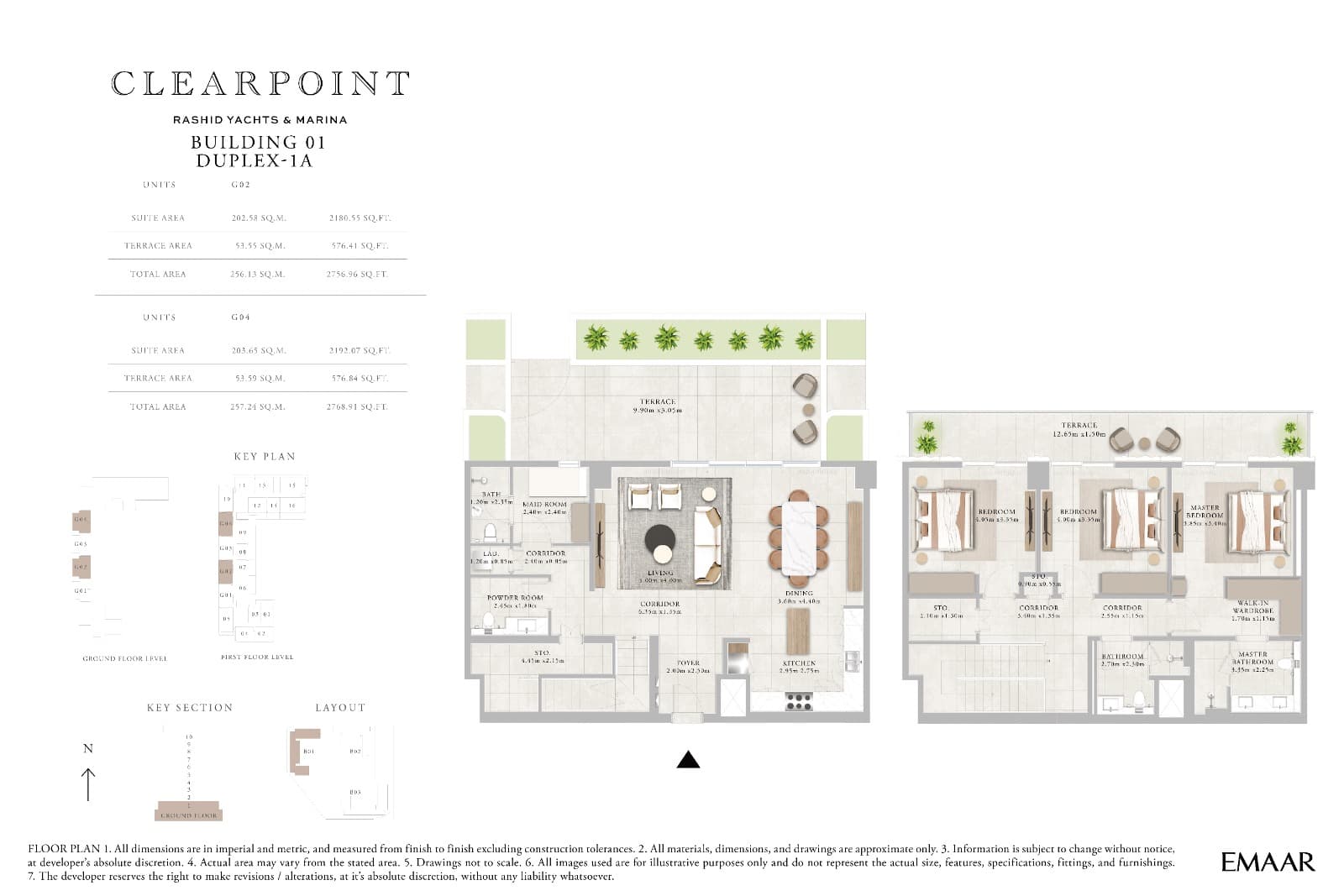 Clearpoint Building 1, 3-Bed Floor Plan, type: