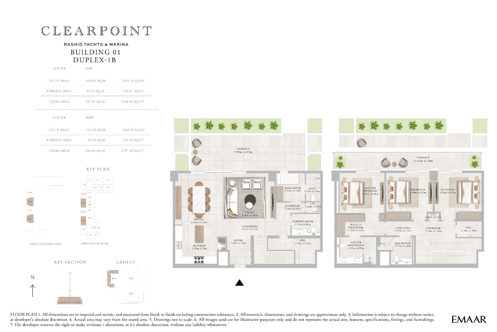 Clearpoint Building 1, 3-Bed Floor Plan, type: