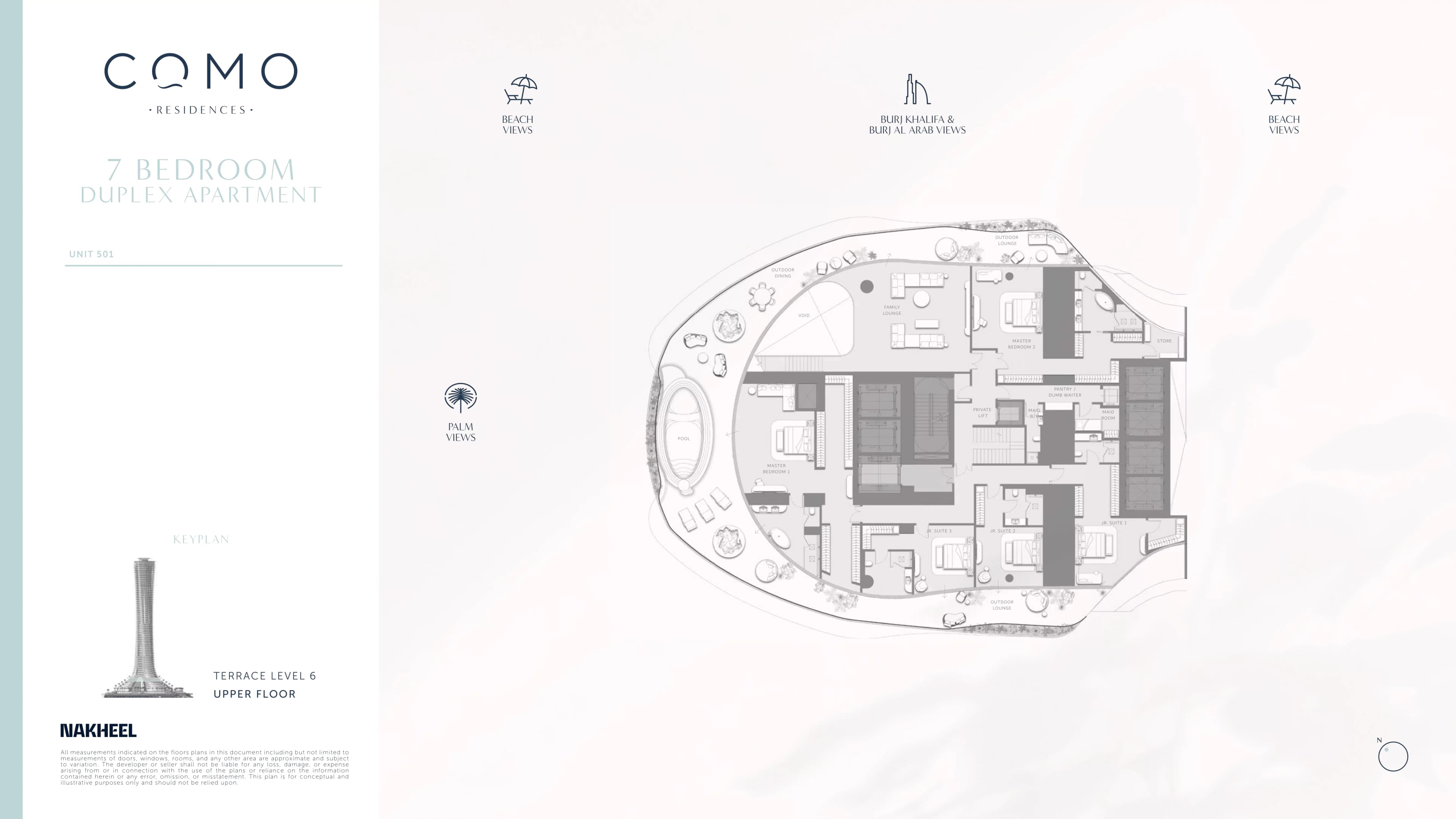 Como Residences, 7-Bed Floor Plan, type: