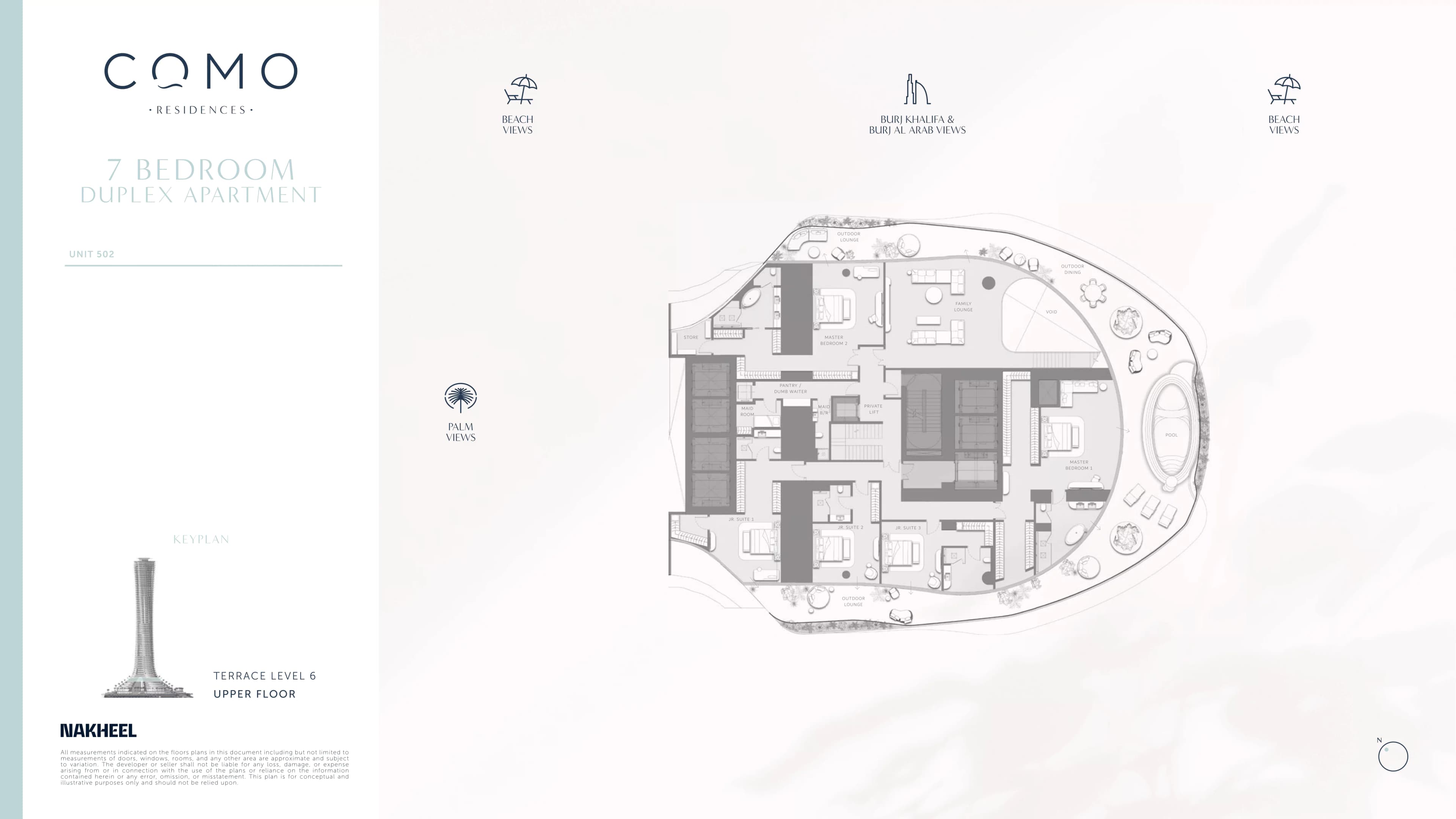 Como Residences, 7-Bed Floor Plan, type: