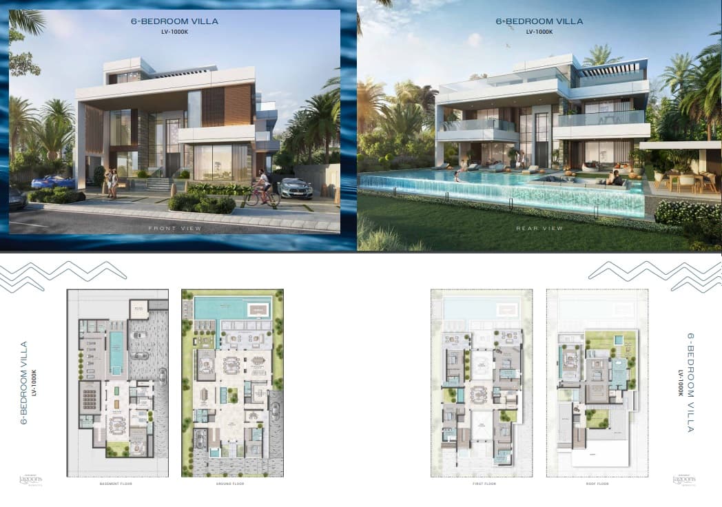 Damac Lagoons Morocco 1, 6-Bed Floor Plan, type: