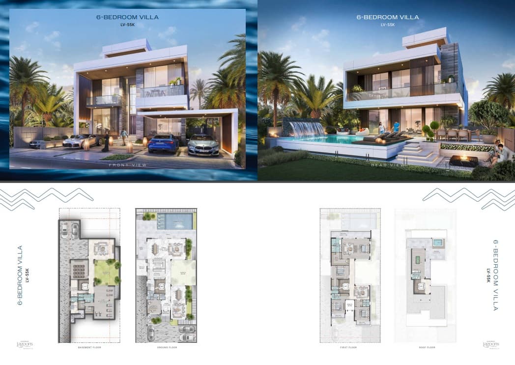 Damac Lagoons Morocco 1, 6-Bed Floor Plan, type: