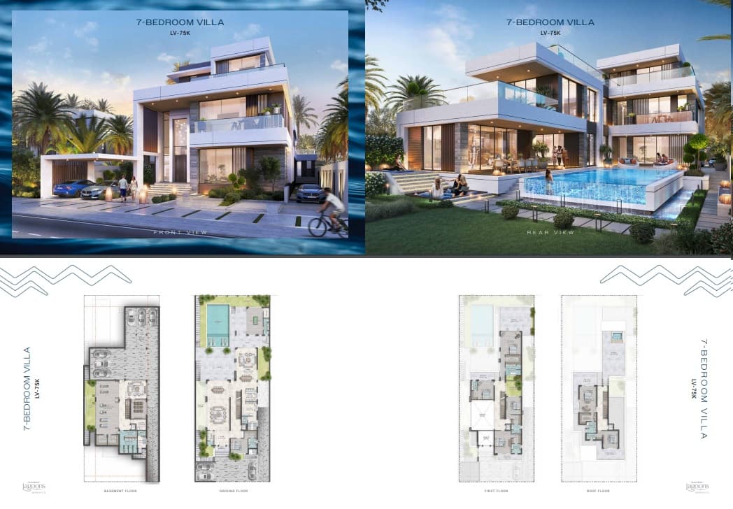 Damac Lagoons Morocco 1, 7-Bed Floor Plan, type: