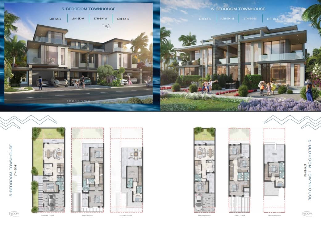 Damac Lagoons Morocco 1, 5-Bed Floor Plan, type: