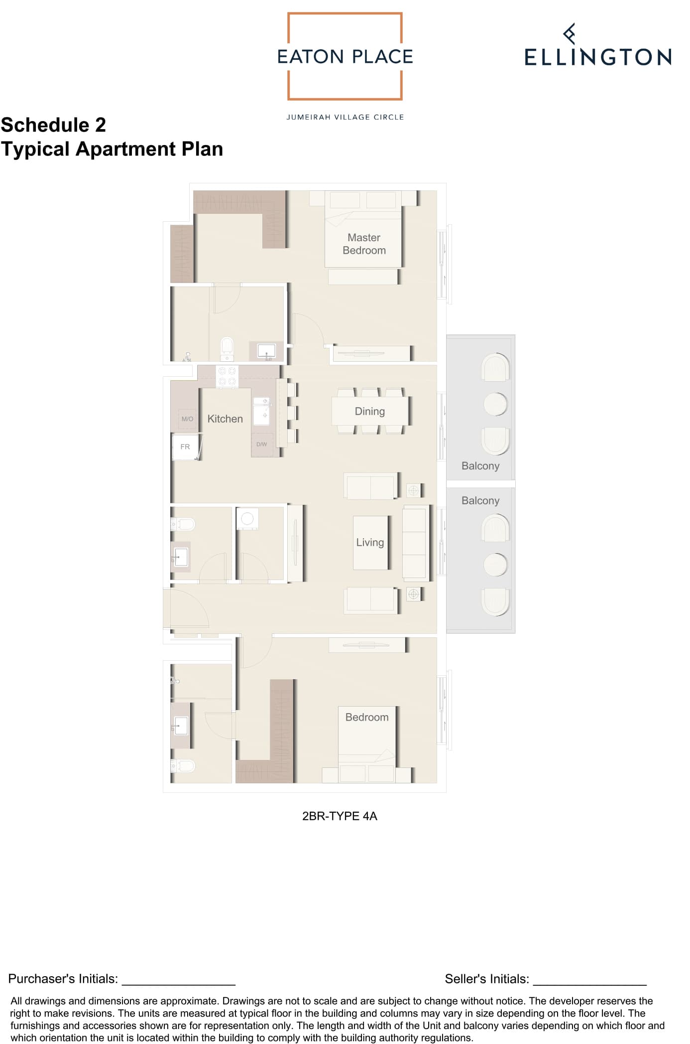 Eaton Place, 2-Bed Floor Plan, type: 2 Bedroom
