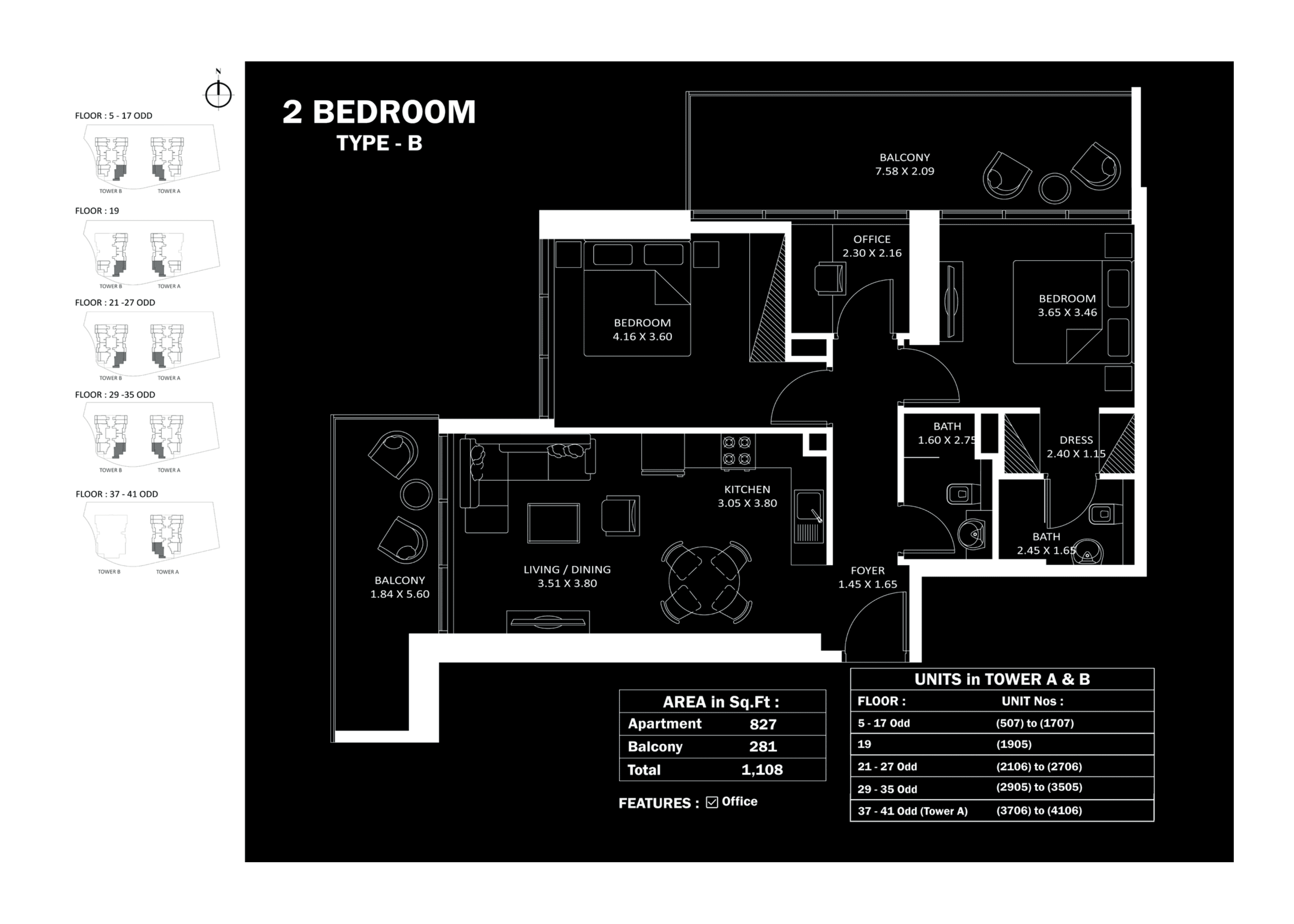 Elitz 3 by Danube 1, 2-Bed Floor Plan, type: