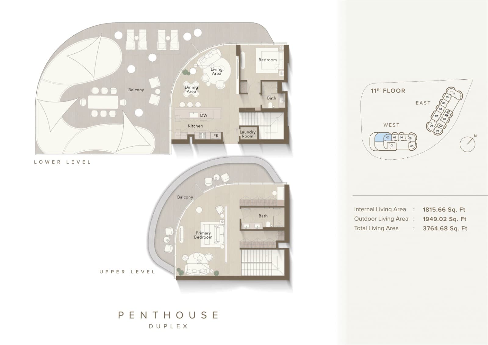 Ellington Views 1, 2-Bed Floor Plan, type: