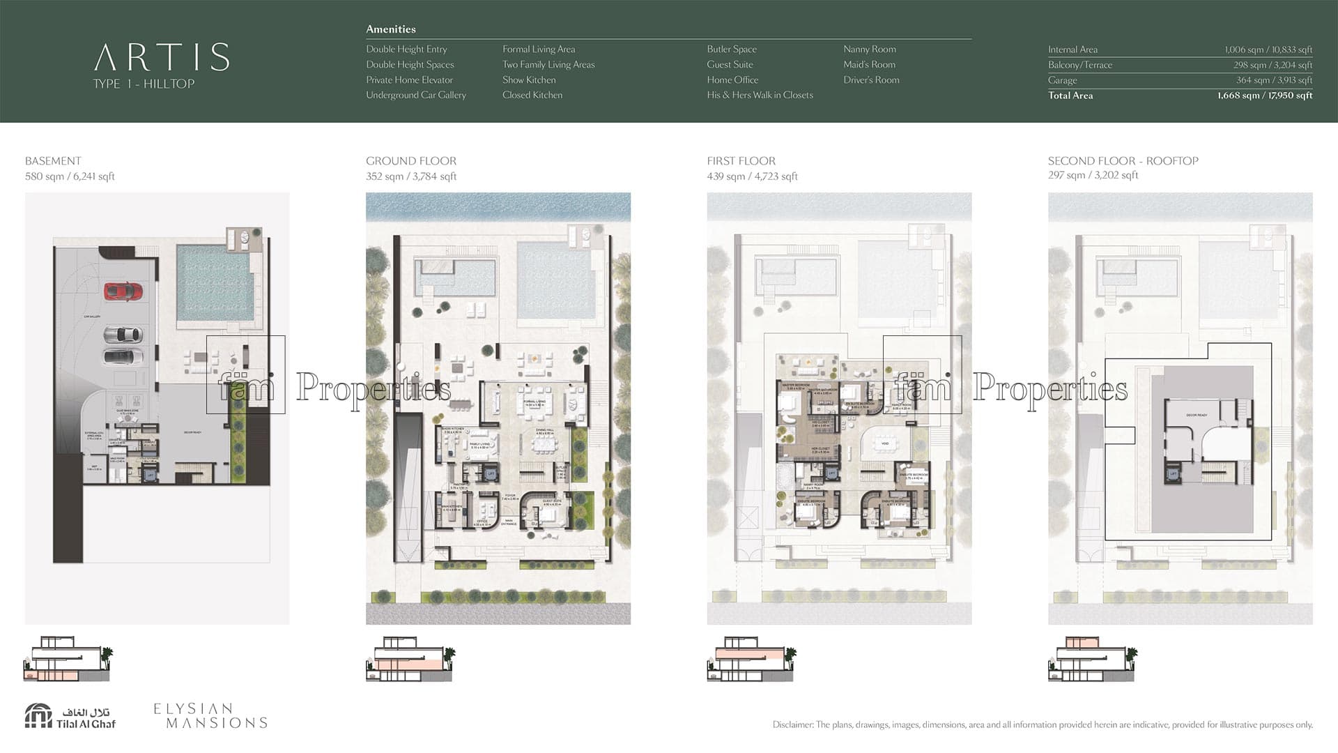 Elysian Mansions, 5-Bed Floor Plan, type: 5 Bedroom