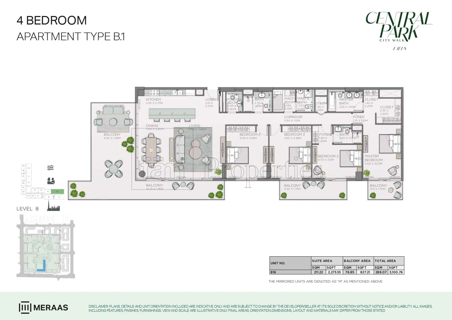 Erin, 4-Bed Floor Plan, type: 4 Bedroom