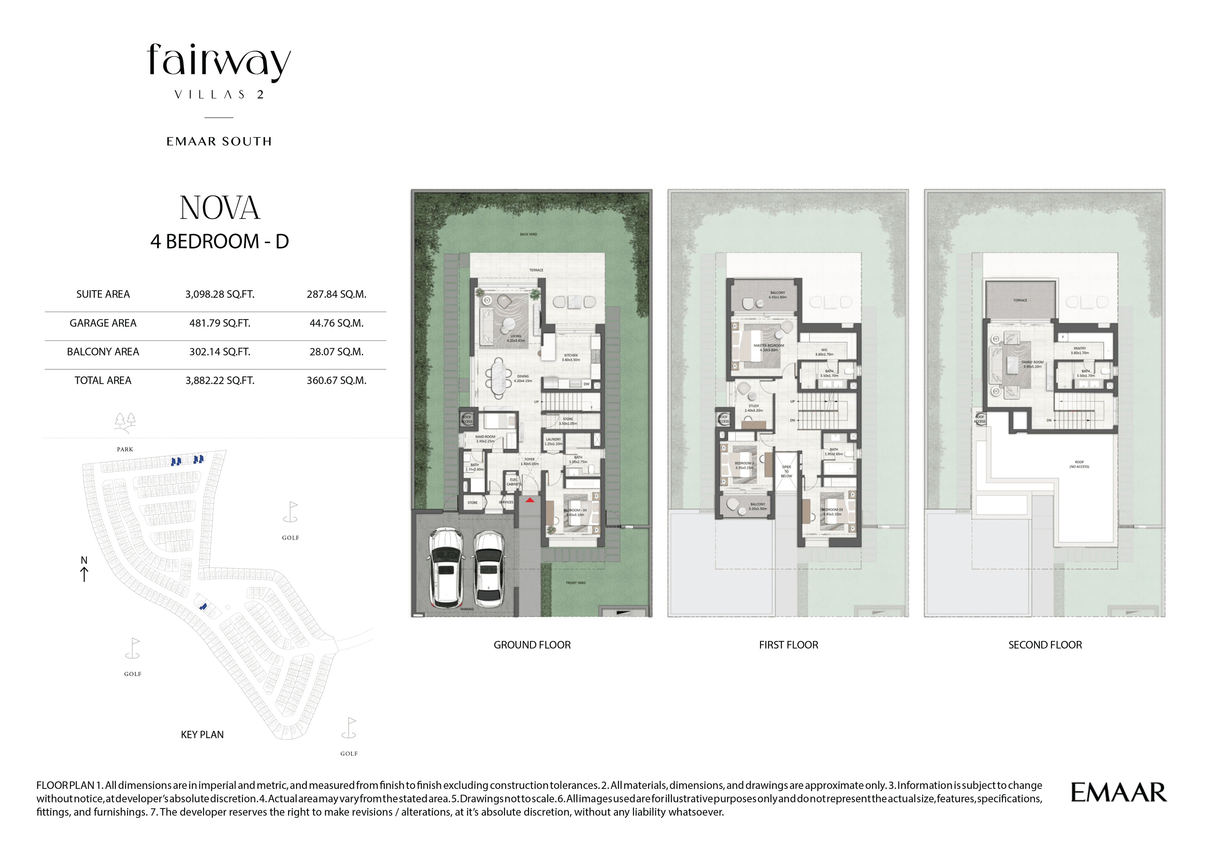 Fairway Villas 2, 4-Bed Floor Plan, type: