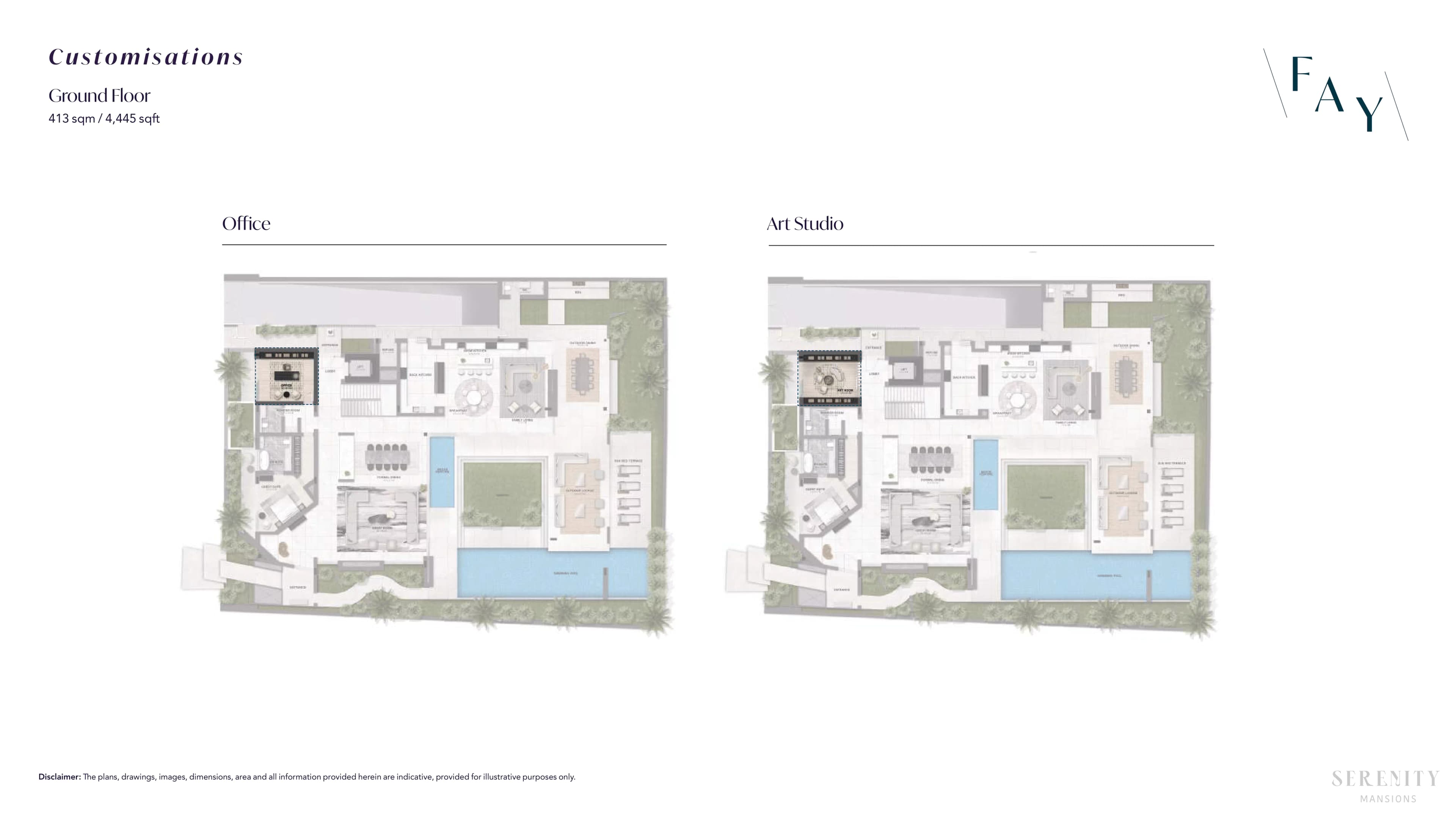 Fay Waterfront Villas, 7-Bed Floor Plan, type: