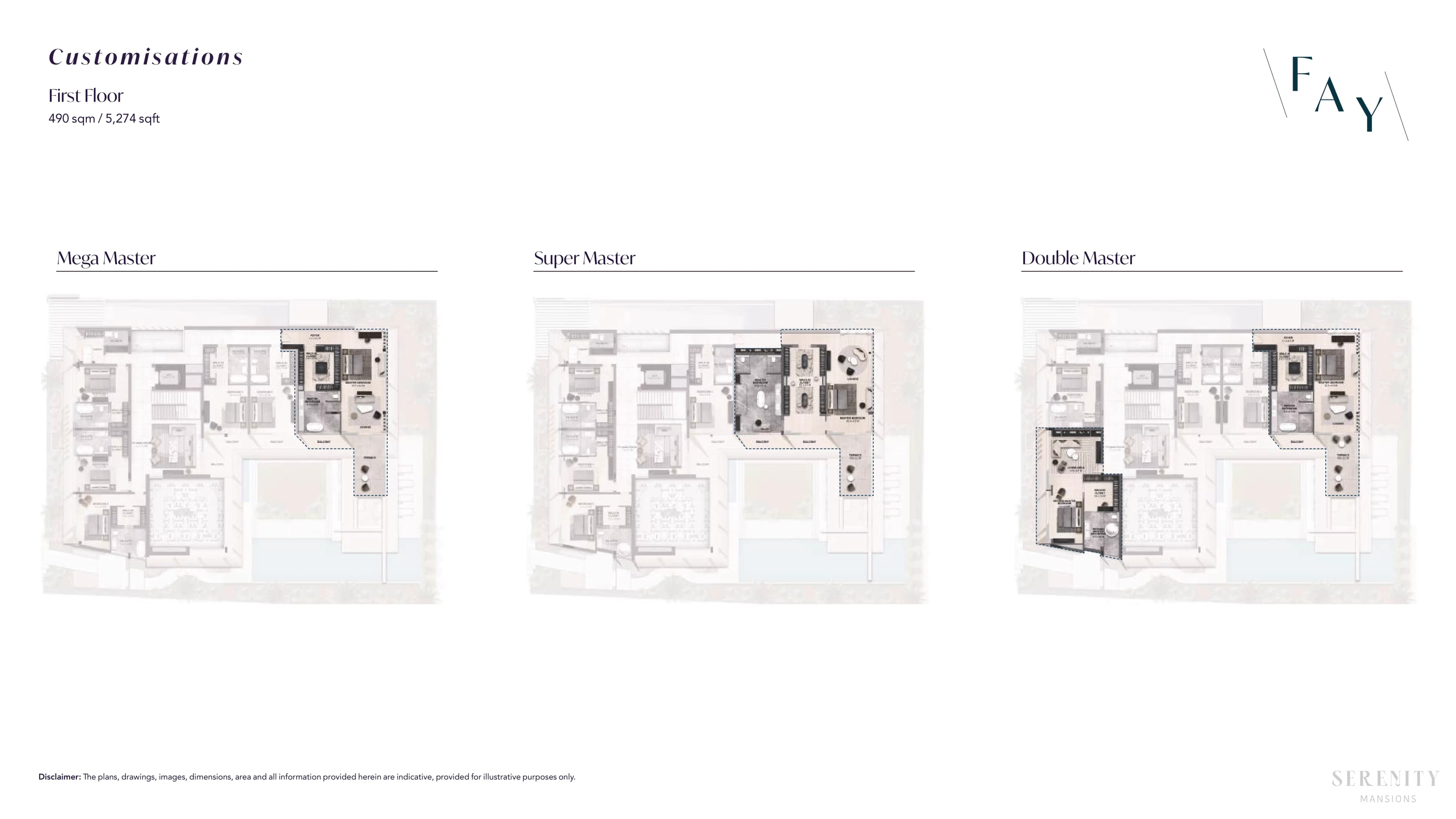 Fay Waterfront Villas, 7-Bed Floor Plan, type: