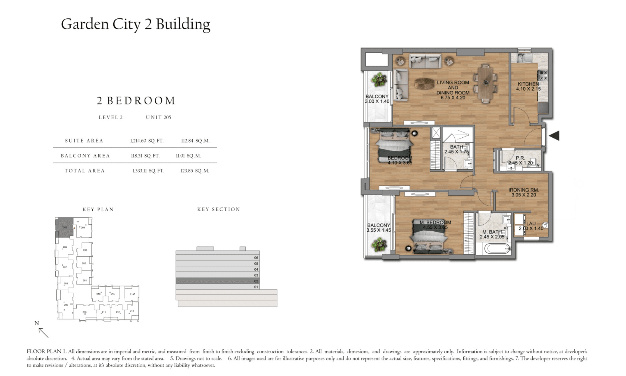 Garden City 2, 2-Bed Floor Plan, type:
