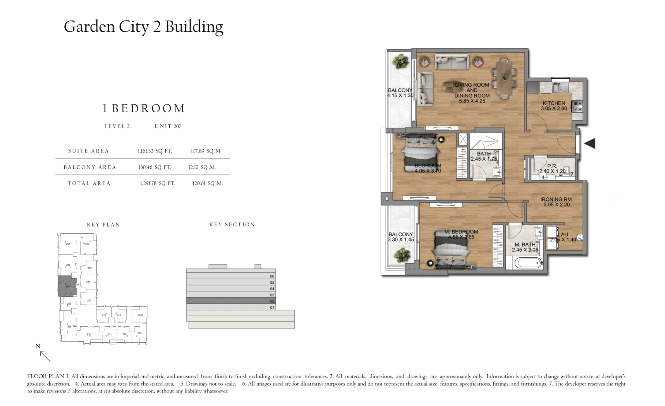 Garden City 2, 2-Bed Floor Plan, type: