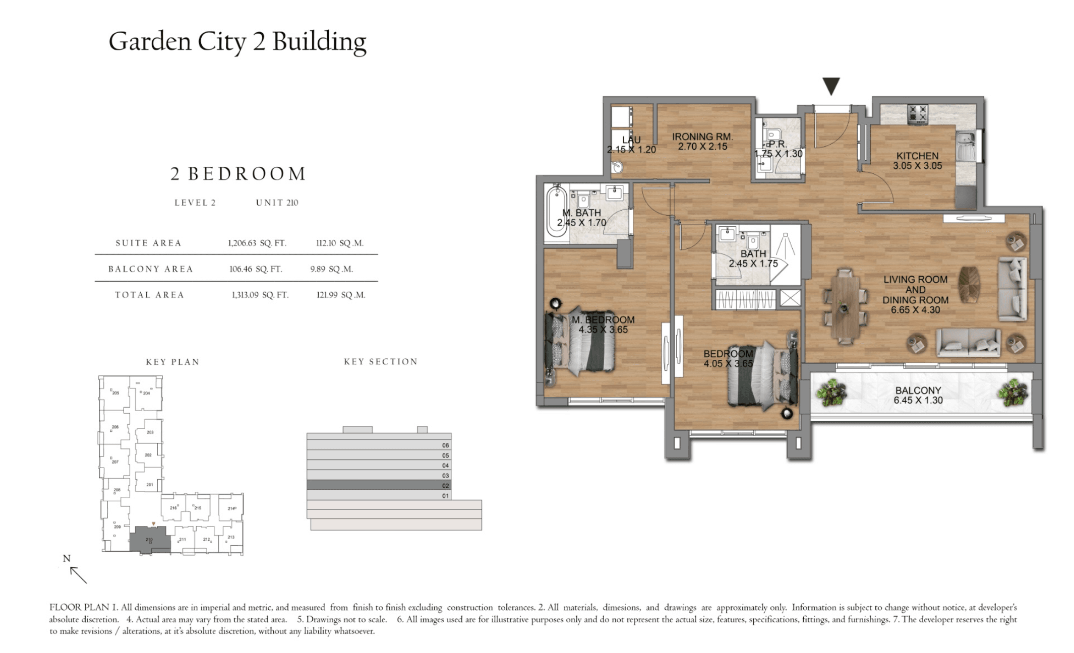 Garden City 2, 2-Bed Floor Plan, type: