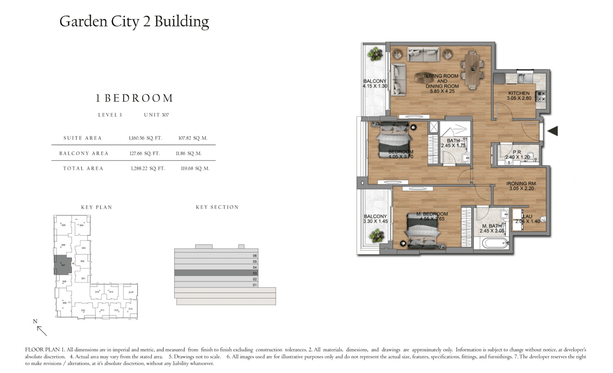 Garden City 2, 2-Bed Floor Plan, type:
