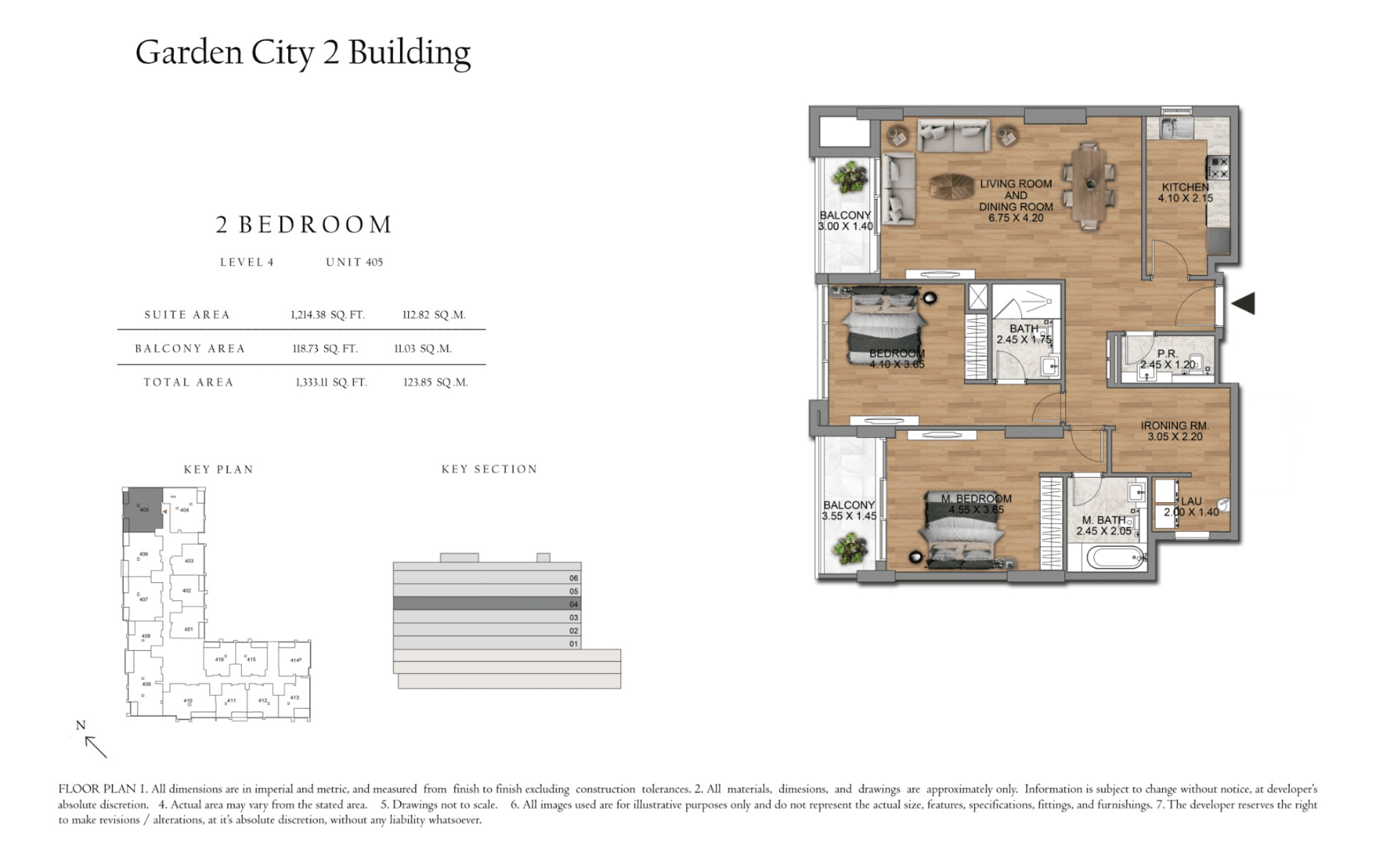 Garden City 2, 2-Bed Floor Plan, type: