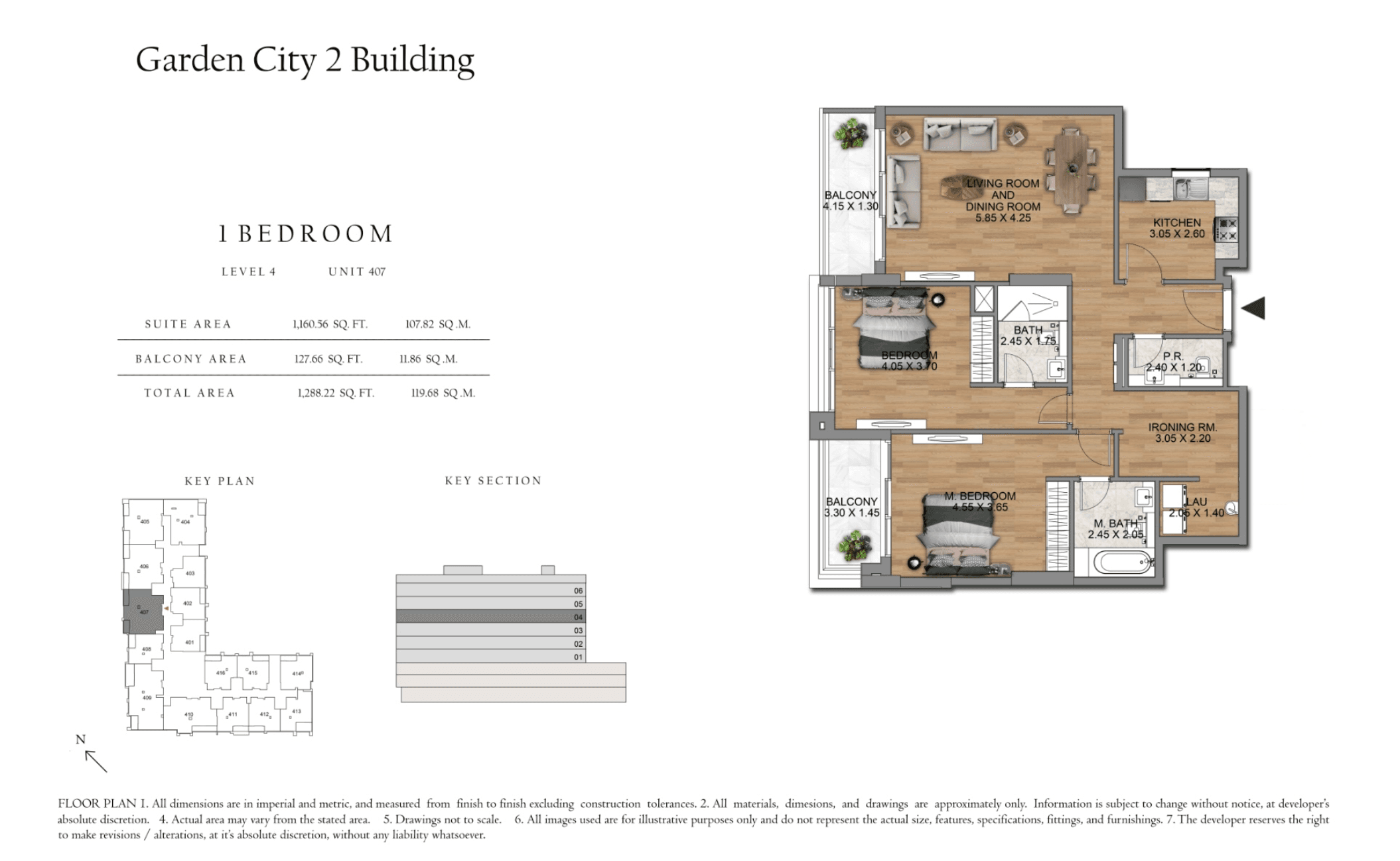 Garden City 2, 2-Bed Floor Plan, type: