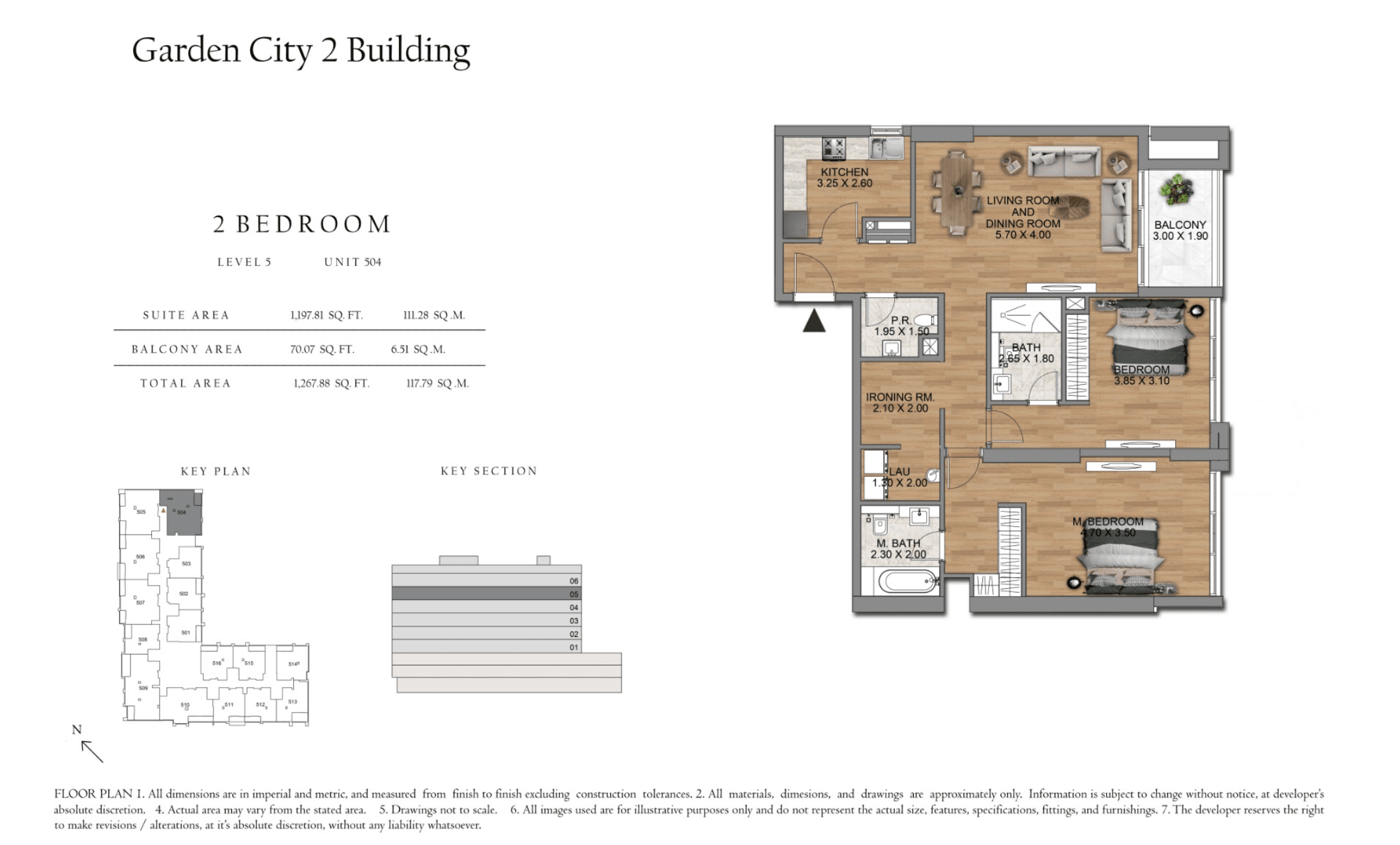 Garden City 2, 2-Bed Floor Plan, type:
