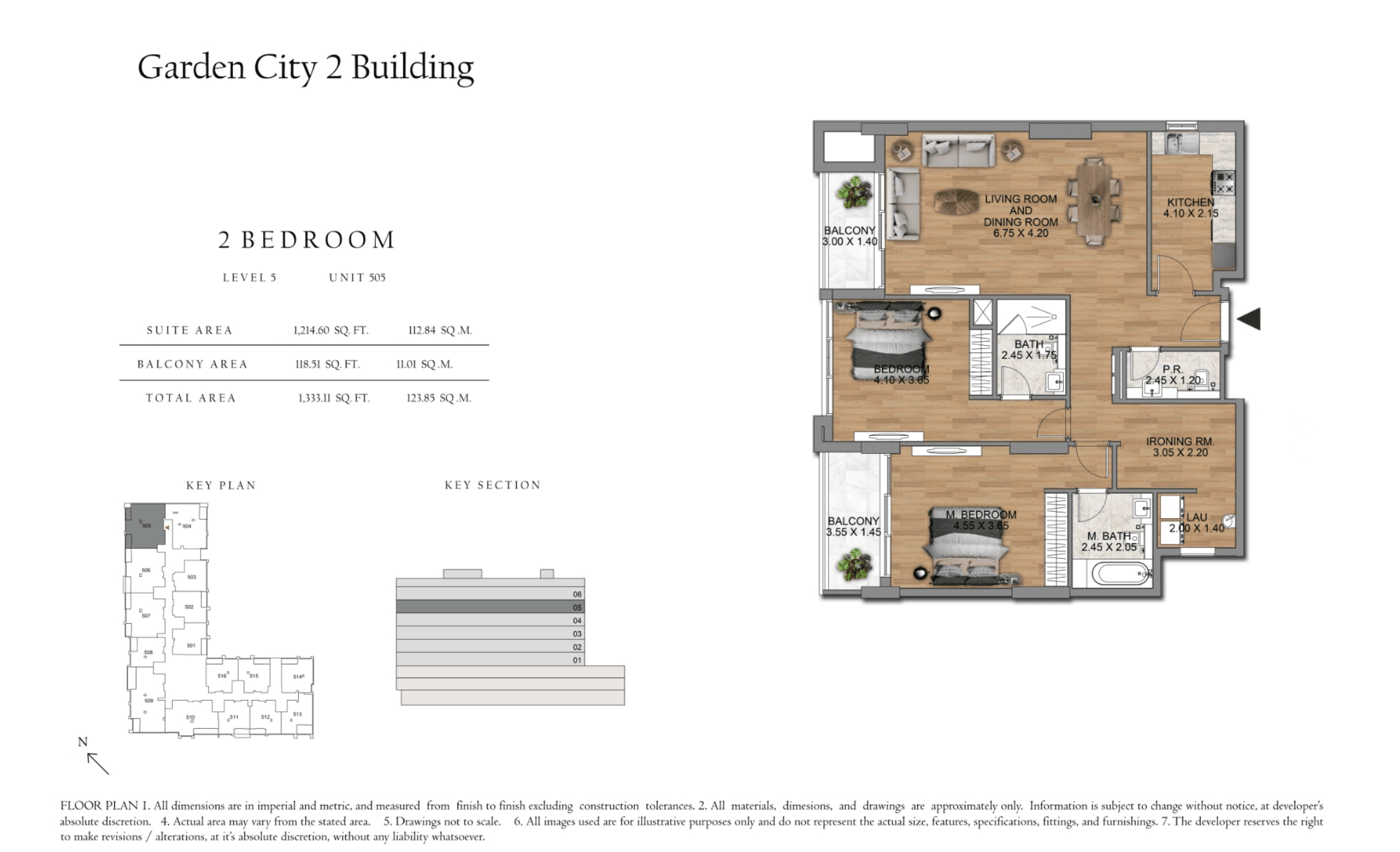 Garden City 2, 2-Bed Floor Plan, type: