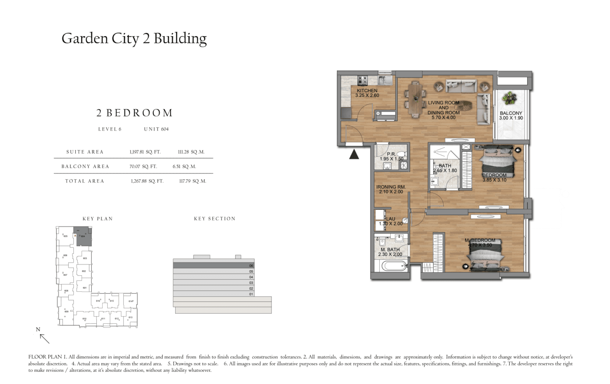 Garden City 2, 2-Bed Floor Plan, type: