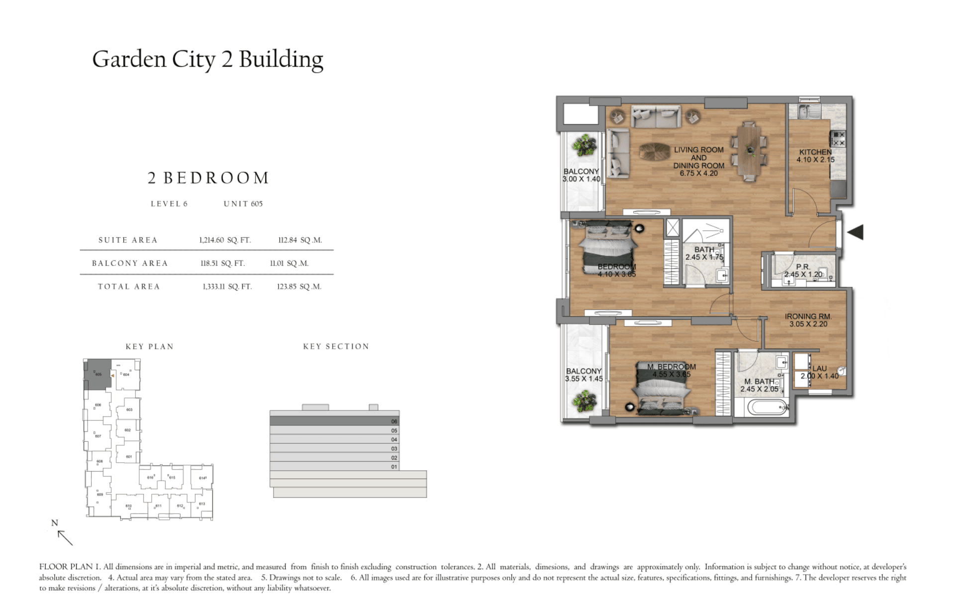 Garden City 2, 2-Bed Floor Plan, type: