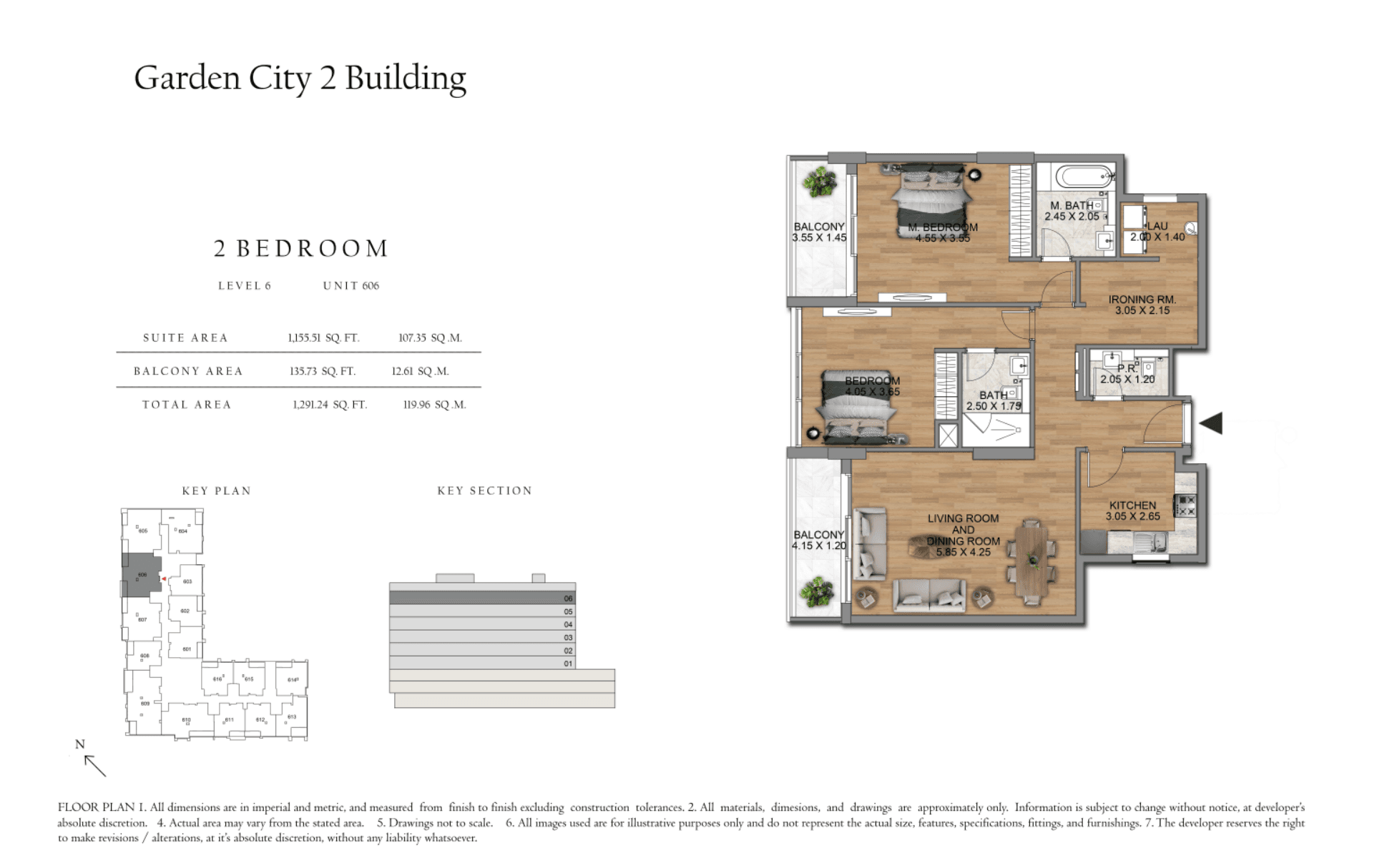 Garden City 2, 2-Bed Floor Plan, type: