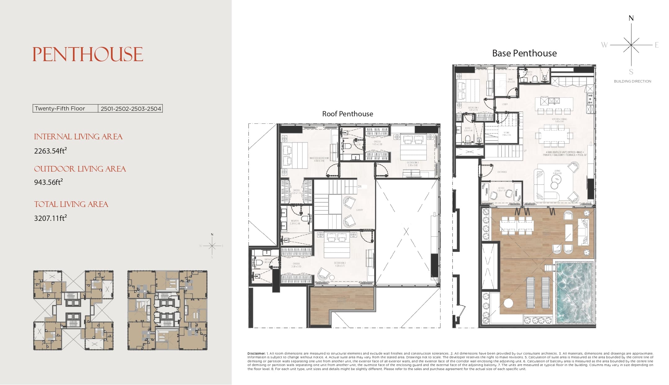 Gharbi II Residences, 3-Bed Floor Plan, type: 3 Bed
