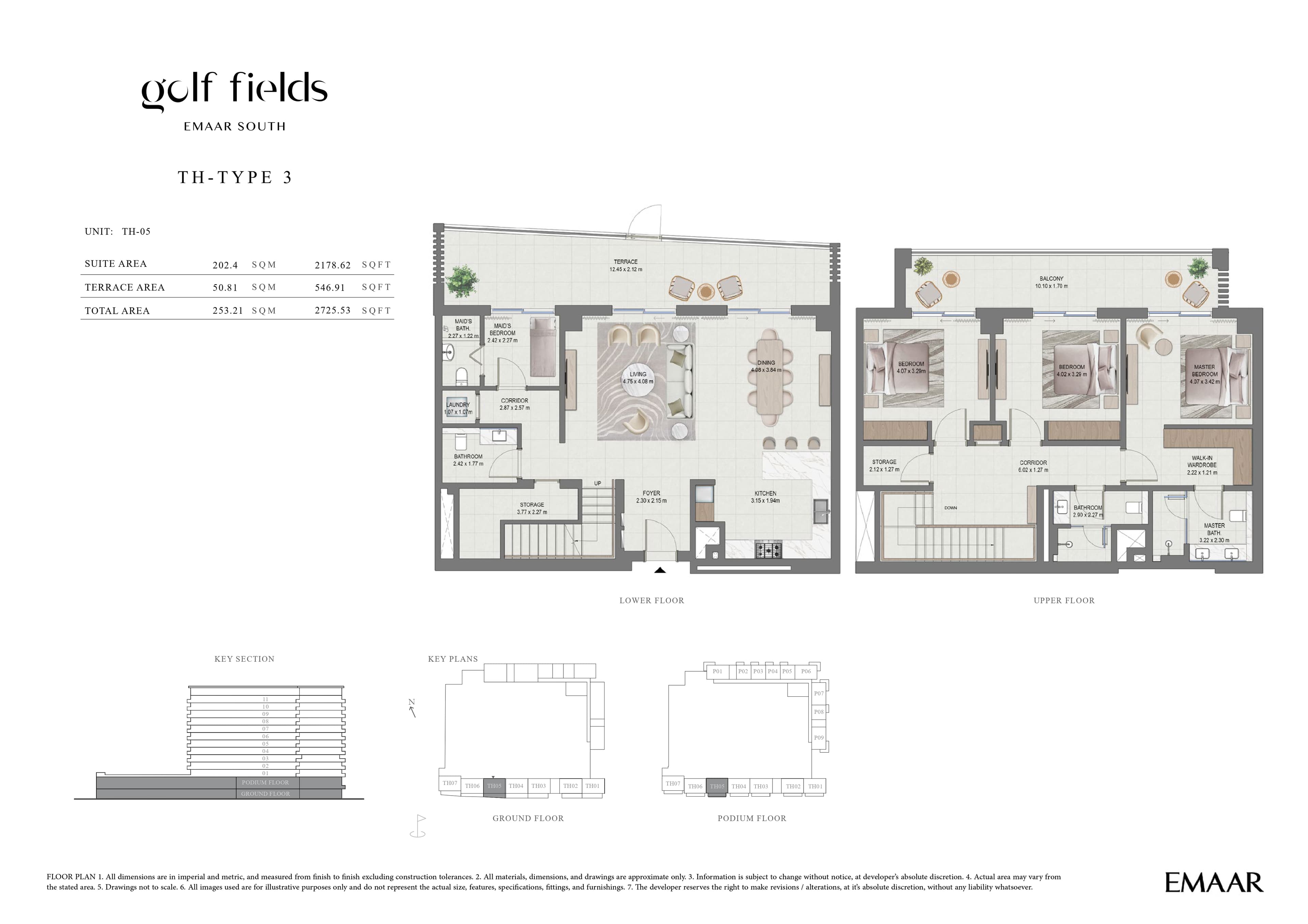 Golf Fields, 3-Bed Floor Plan, type: 3 Bed