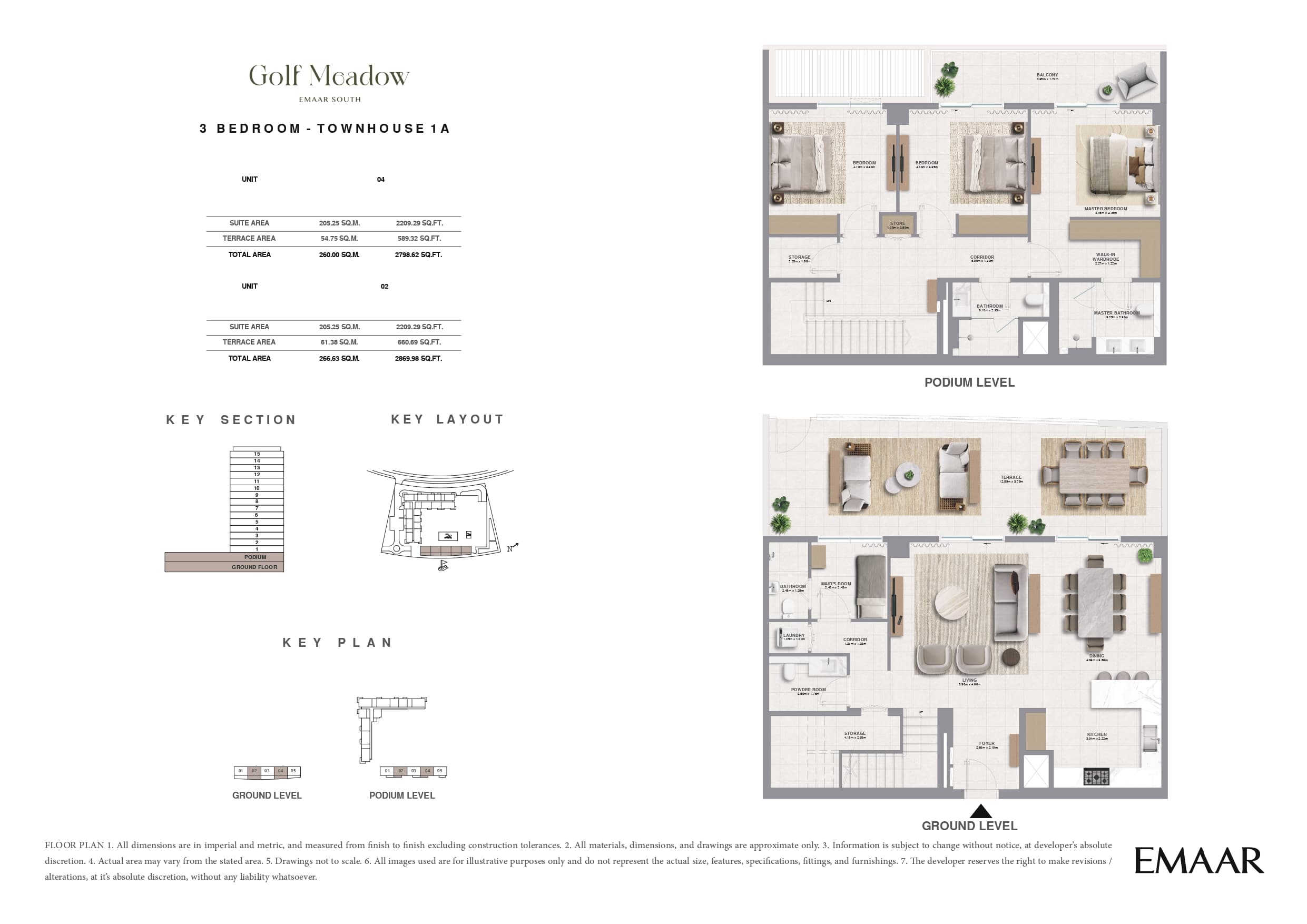 Golf Meadow, 3-Bed Floor Plan, type: 3 Bed