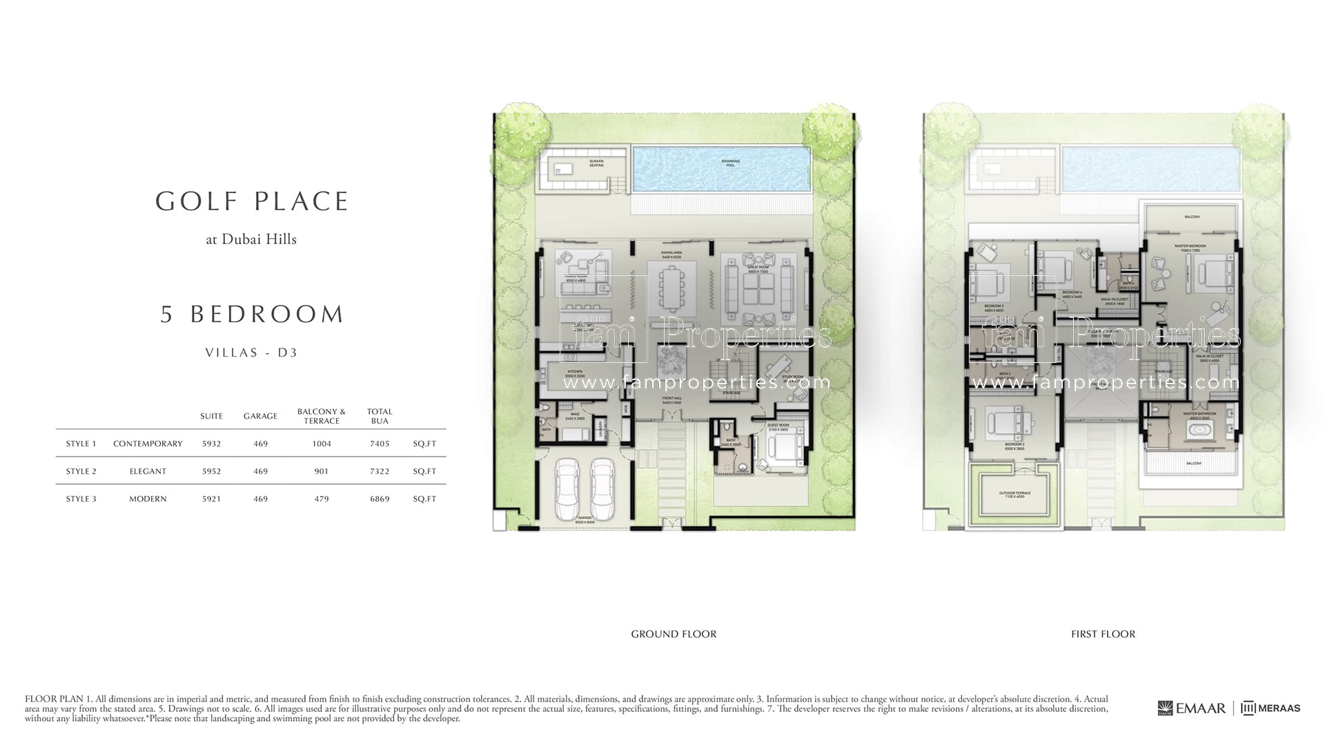 Golf Place 1, 5-Bed Floor Plan, type: 5 Bedroom