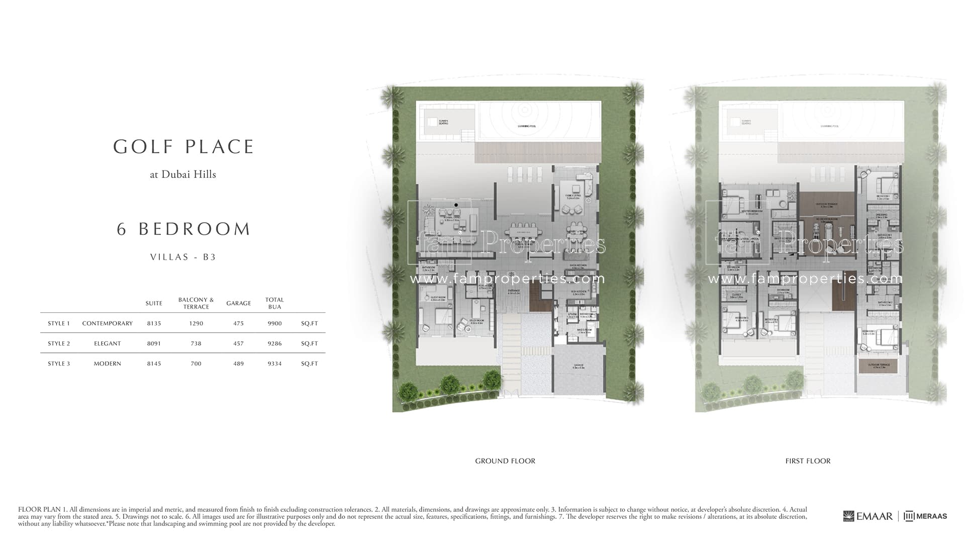 Golf Place 1, 6-Bed Floor Plan, type: 6 Bedroom