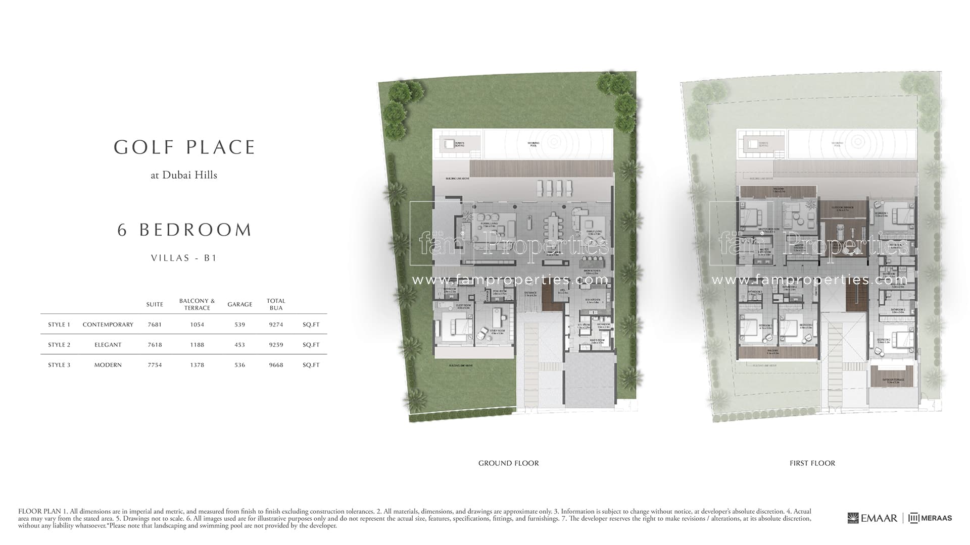 Golf Place 1, 6-Bed Floor Plan, type: 6 Bedroom