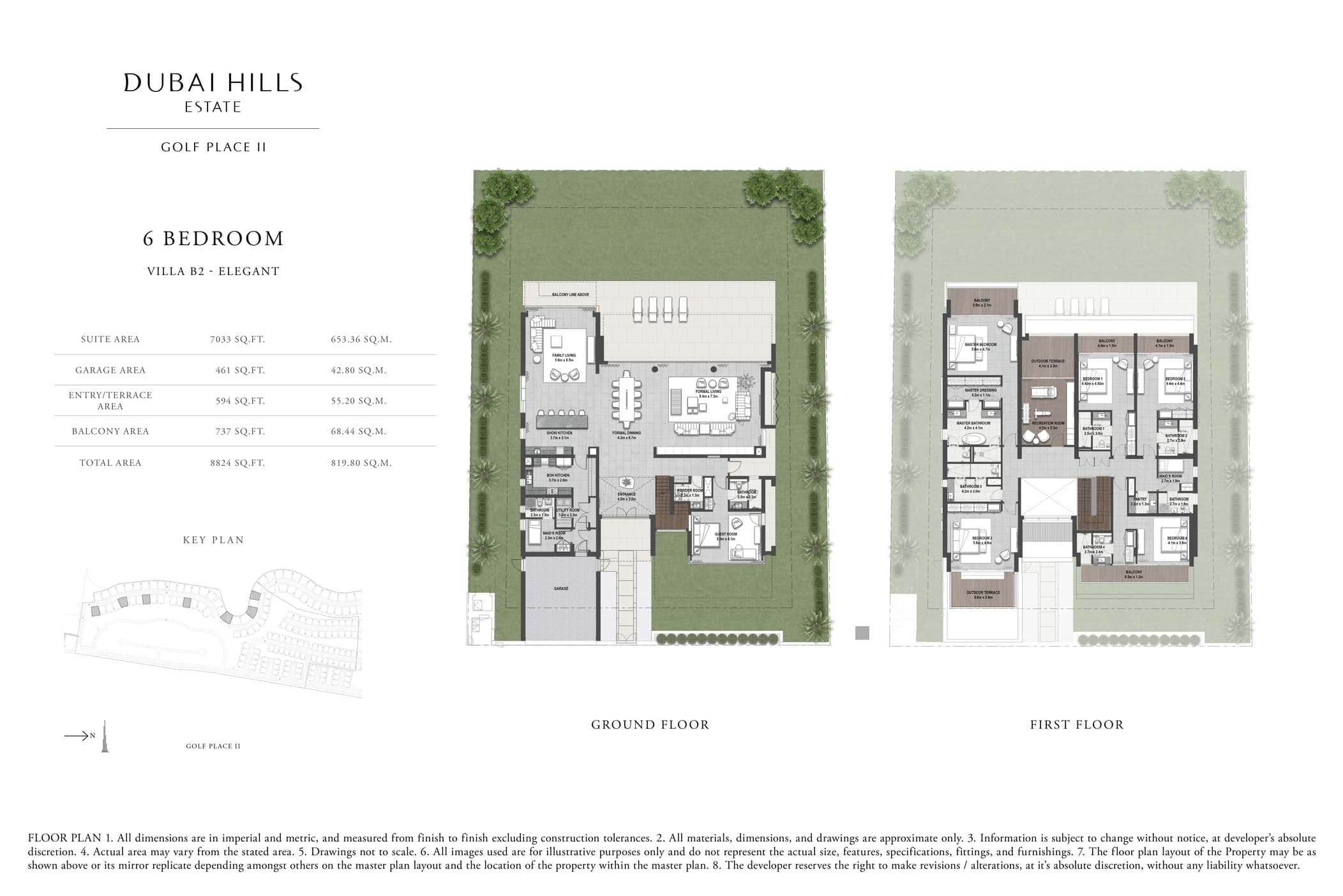 Golf Place 2, 6-Bed Floor Plan, type: 6 Bedroom