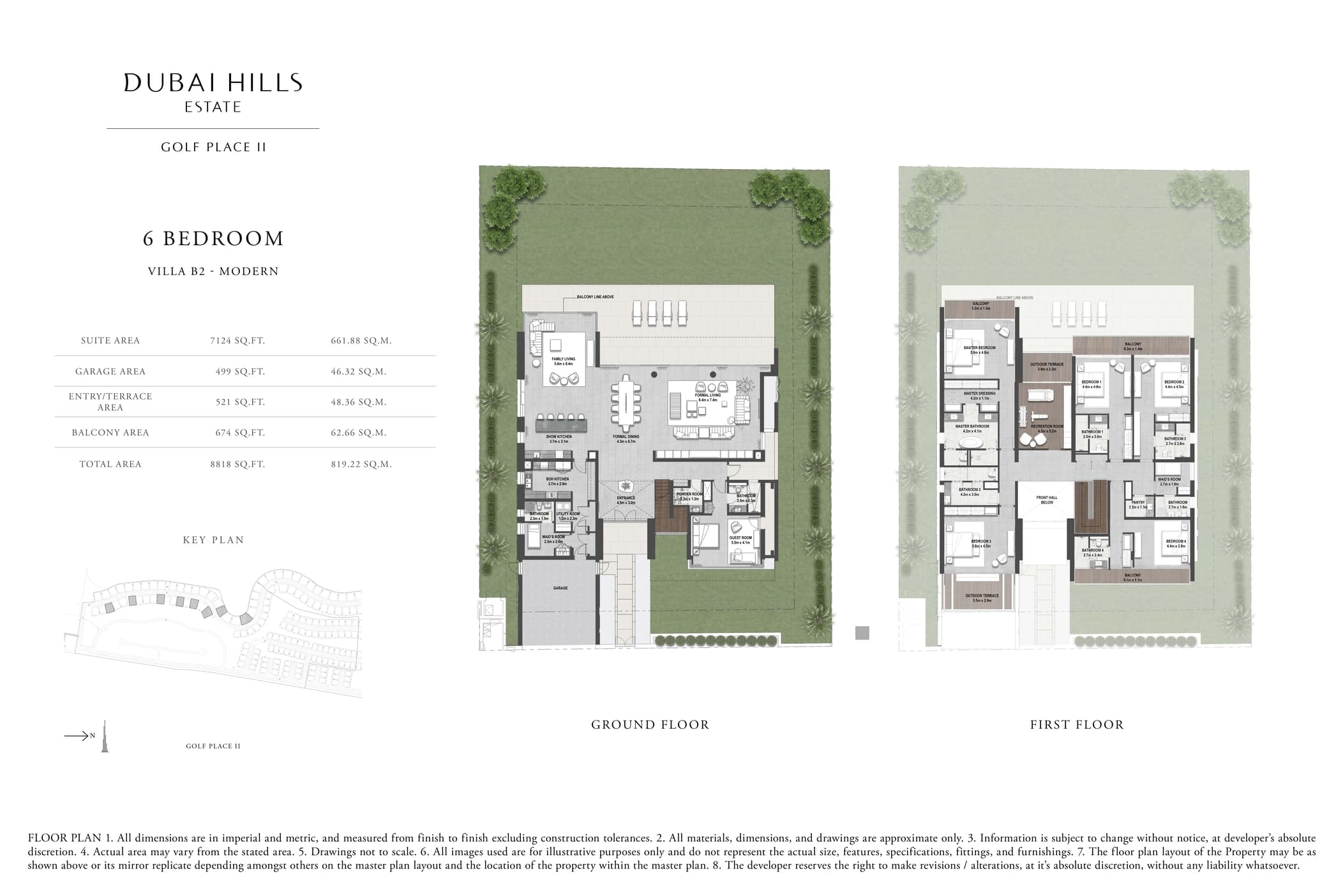 Golf Place 2, 6-Bed Floor Plan, type: 6 Bedroom