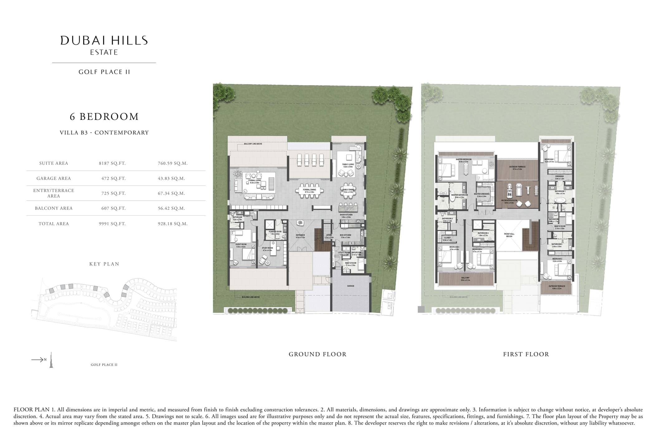 Golf Place 2, 6-Bed Floor Plan, type: 6 Bedroom