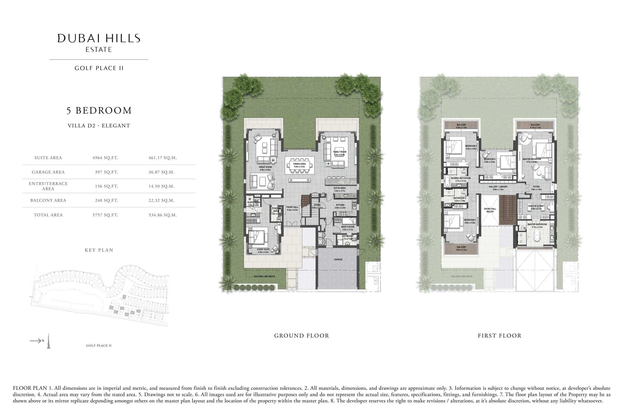 Golf Place 2, 5-Bed Floor Plan, type: 5 Bedroom