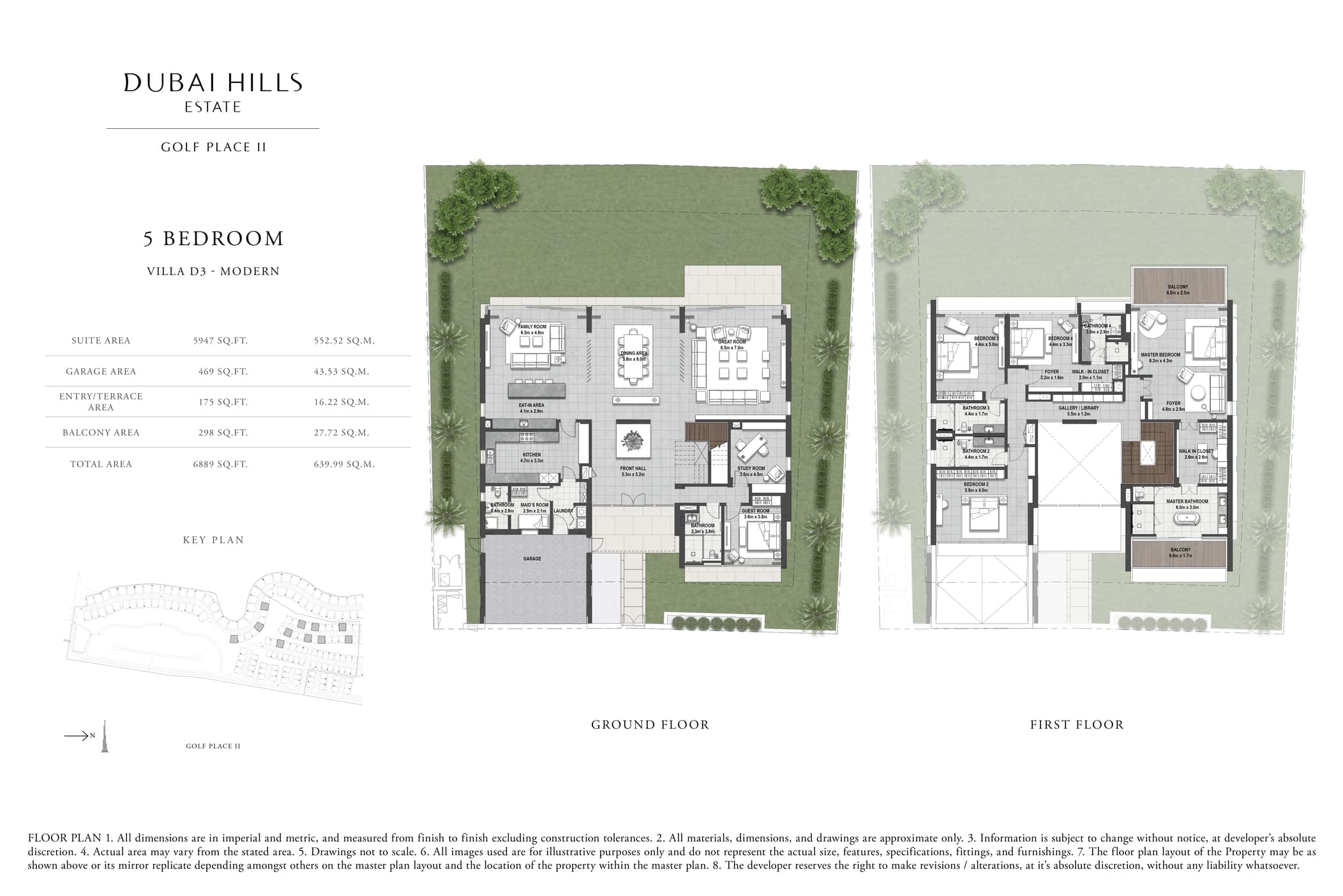 Golf Place 2, 5-Bed Floor Plan, type: 5 Bedroom