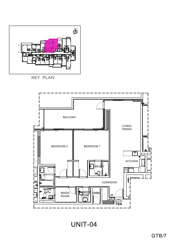 Golf Terrace, 2-Bed Floor Plan, type: 2 Bedroom