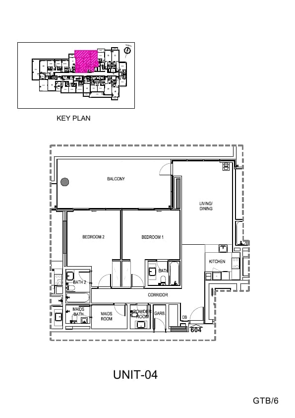 Golf Terrace, 2-Bed Floor Plan, type: 2 Bedroom
