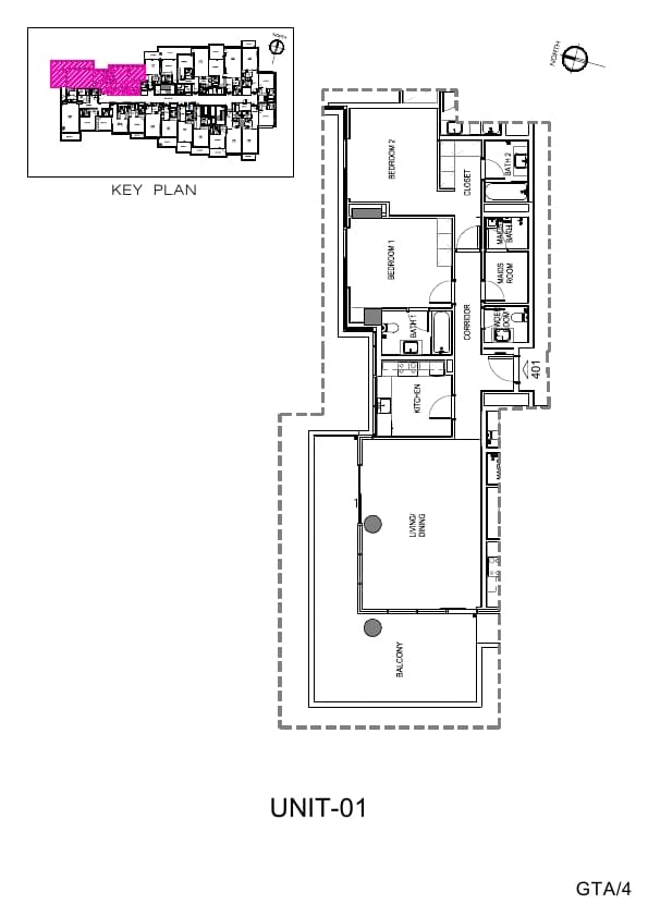 Golf Terrace, 2-Bed Floor Plan, type: 2 Bedroom