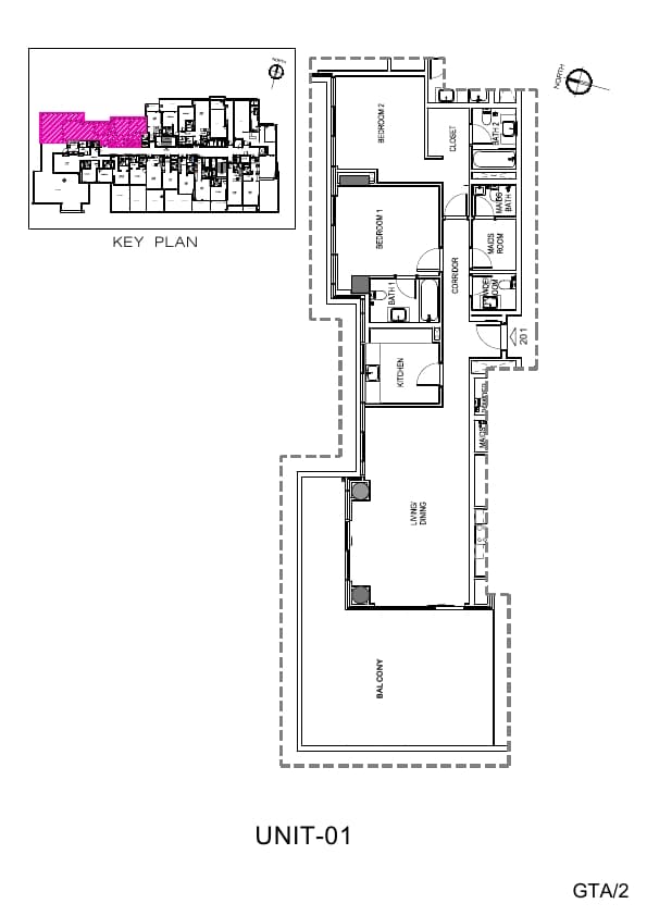 Golf Terrace, 2-Bed Floor Plan, type: 2 Bedroom