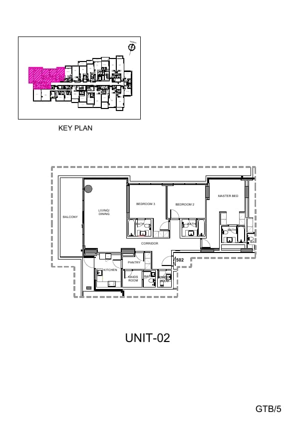 Golf Terrace, 3-Bed Floor Plan, type: 3 Bedroom