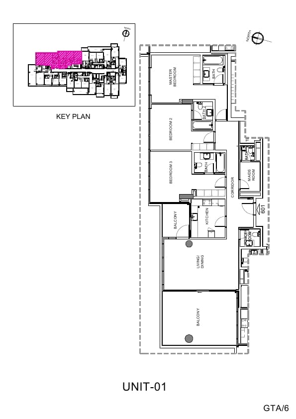 Golf Terrace, 3-Bed Floor Plan, type: 3 Bedroom