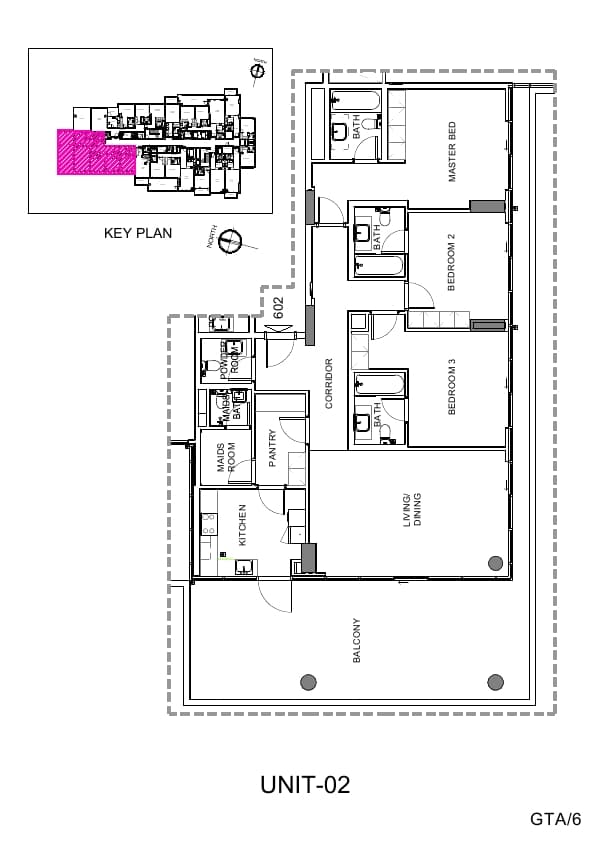 Golf Terrace, 3-Bed Floor Plan, type: 3 Bedroom