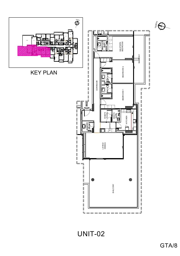 Golf Terrace, 3-Bed Floor Plan, type: 3 Bedroom