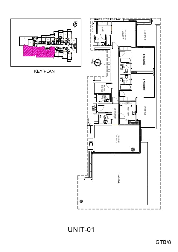 Golf Terrace, 3-Bed Floor Plan, type: 3 Bedroom