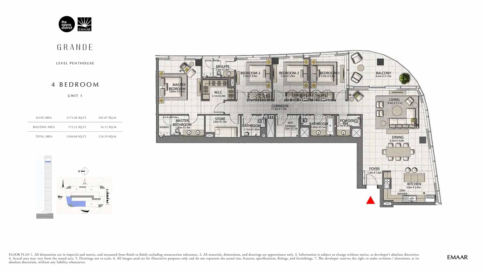 Grande, 4-Bed Floor Plan, type: 4 Bedroom