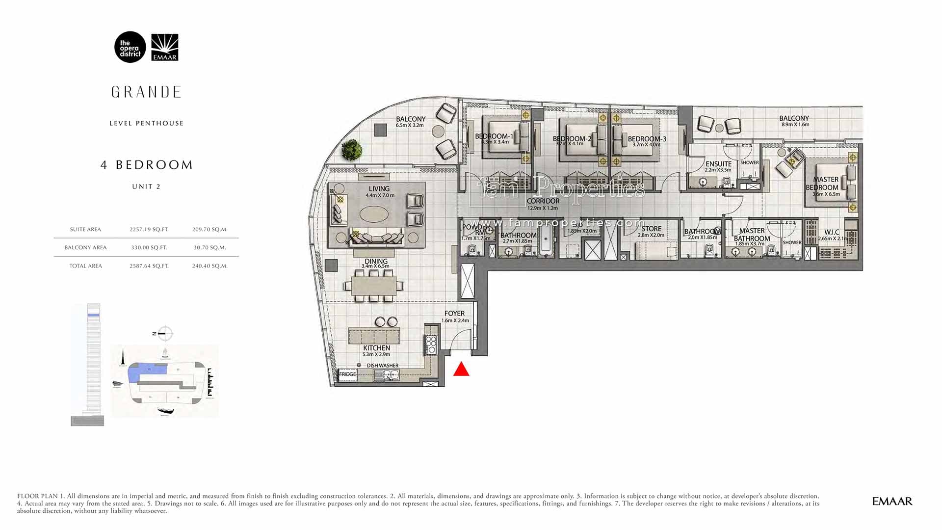 Grande, 4-Bed Floor Plan, type: 4 Bedroom