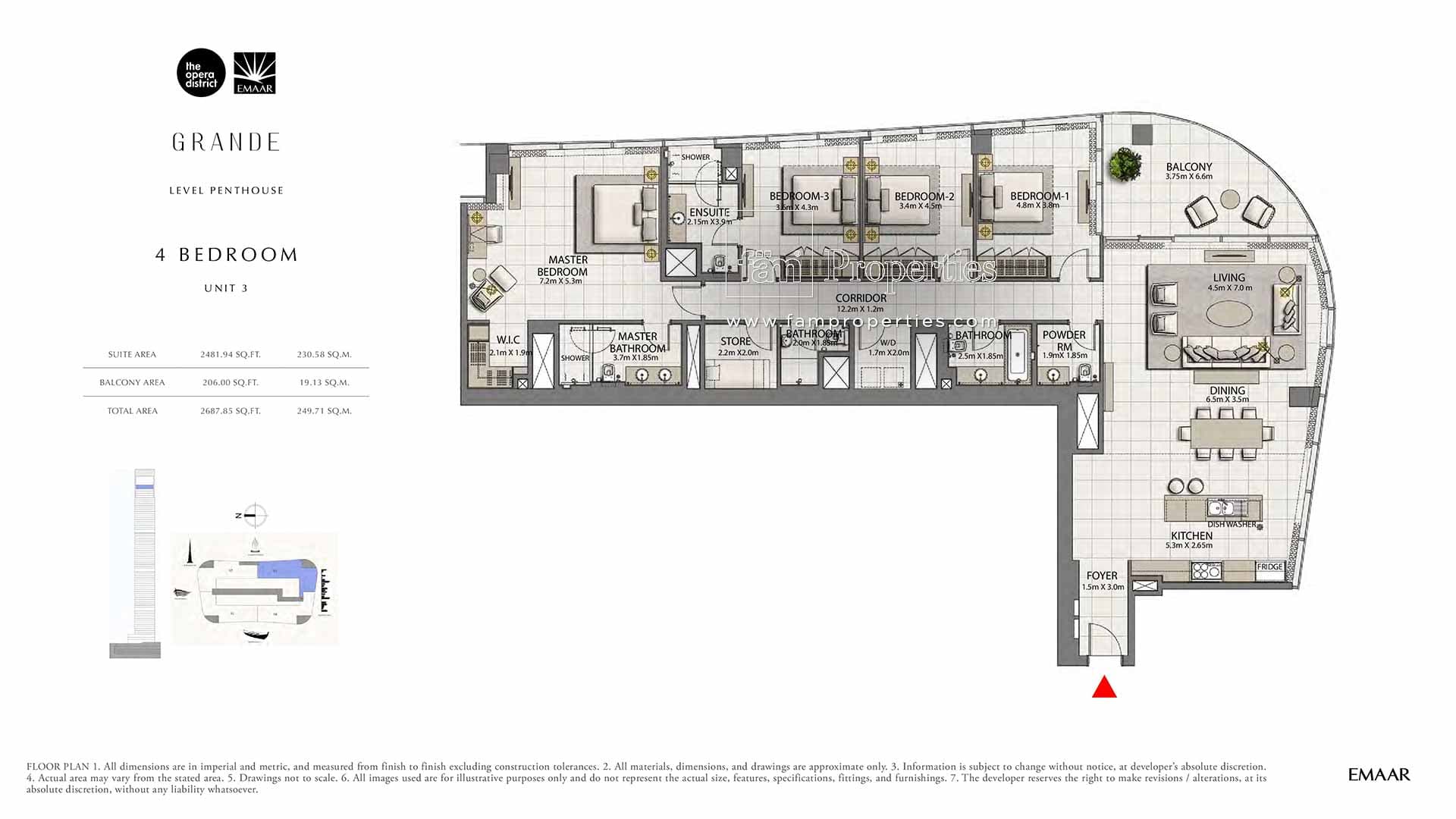 Grande, 4-Bed Floor Plan, type: 4 Bedroom